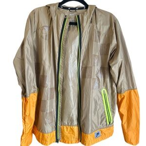 Nike Beige and Orange Hooded Jacket